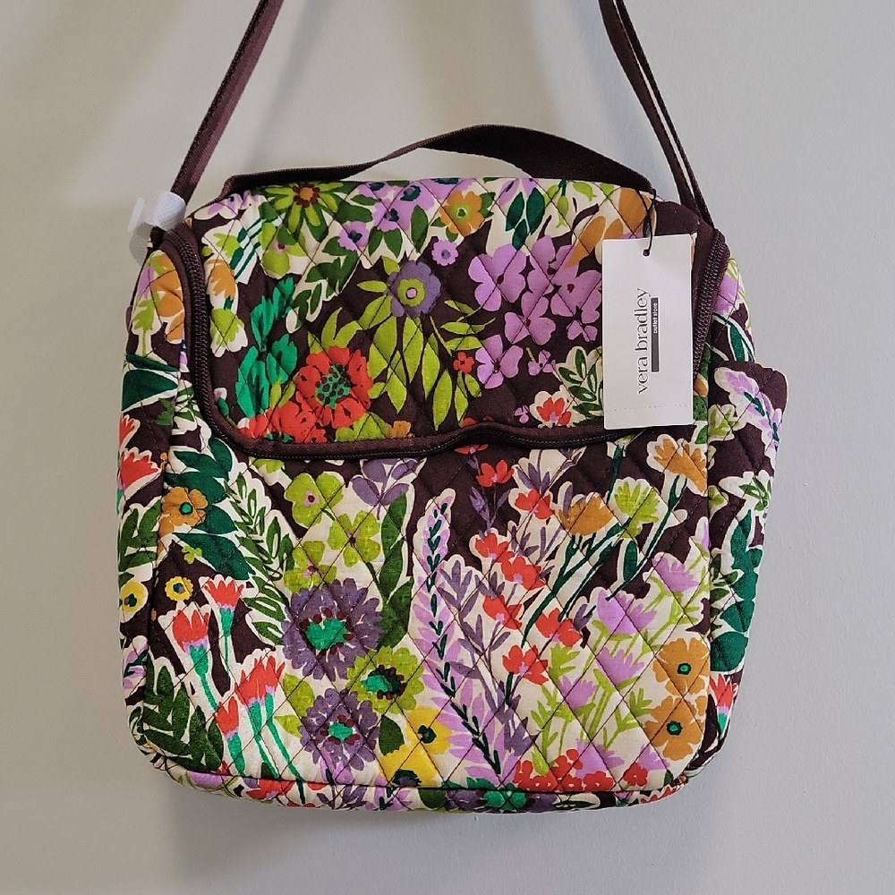 Vera Bradley Colorful Floral Lunch Crossbody Bag